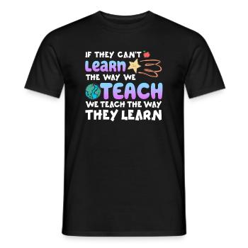 Autismus-Bewusstsein SPED Lehrer lernen - Männer T-Shirt - Schwarz - Vorne - AI Model Male 178 light (178cm)