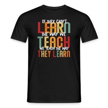 Autismus-Bewusstsein SPED Lehrer lernen - Männer T-Shirt - Schwarz - Vorne - AI Model Male 178 light (178cm)