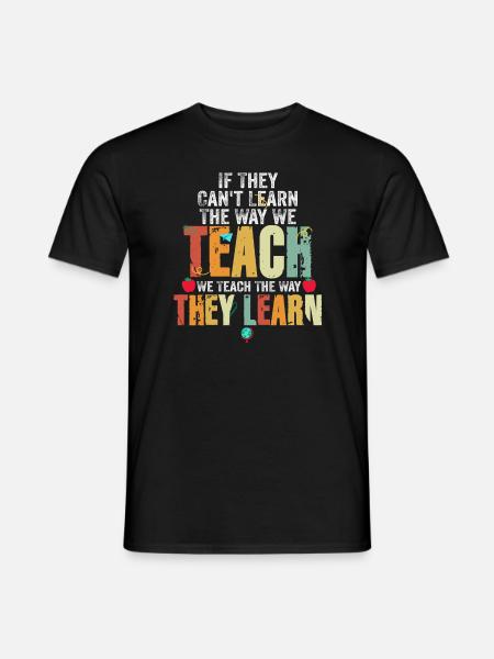 Autism Awareness SPED Teacher Learn - Men's T-Shirt - black