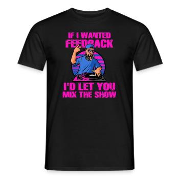 Si je voulais un ingénieur du son en retour - T-shirt homme - noir - Devant - AI Model Male 178 light (178cm)