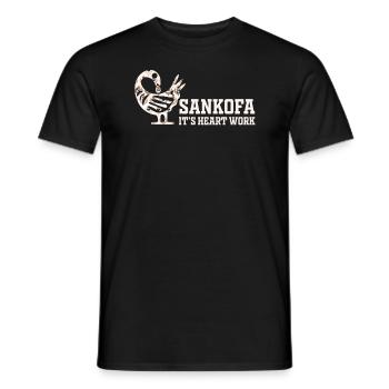 Sankofa Symbol Adinkra Ghana Black - Men's T-Shirt - black - Front - AI Model Male 178 light (178cm)