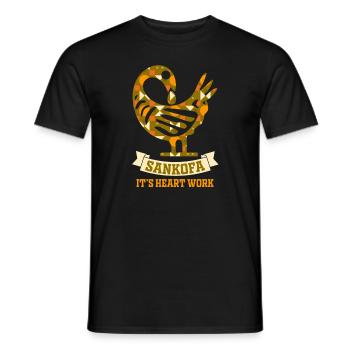 Sankofa Symbol Adinkra Ghana Black - Men's T-Shirt - black - Front - AI Model Male 178 light (178cm)