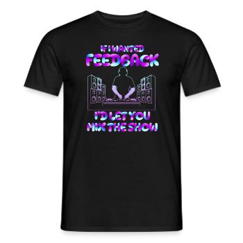 Si je voulais un ingénieur du son en retour - T-shirt homme - noir - Devant - AI Model Male 178 light (178cm)