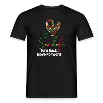 Sankofa Symbol Adinkra Ghana Black - Men's T-Shirt - black - Front - AI Model Male 178 light (178cm)