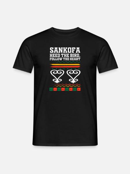 Sankofa Symbol Adinkra Ghana Black - Men's T-Shirt - black
