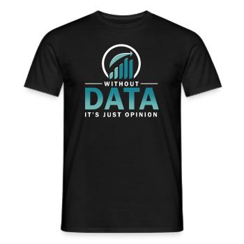 Conception amusante pour les passionnés de données - T-shirt homme - noir - Devant - AI Model Male 178 light (178cm)