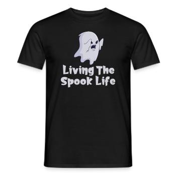 Vivre la vie fantôme Spook Life Appât - T-shirt homme - noir - Devant - AI Model Male 178 light (178cm)