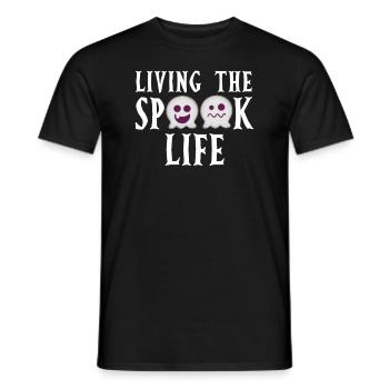 Vivre la vie fantôme Spook Life Appât - T-shirt homme - noir - Devant - AI Model Male 178 light (178cm)