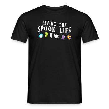 Vivre la vie fantôme Spook Life Appât - T-shirt homme - noir - Devant - AI Model Male 178 light (178cm)