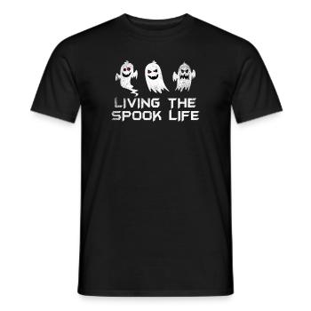 Vivre la vie fantôme Spook Life Appât - T-shirt homme - noir - Devant - AI Model Male 178 light (178cm)