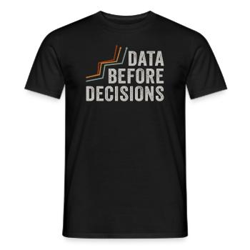 Daten oder es ist nicht passiert für Studenten - Männer T-Shirt - Schwarz - Vorne - AI Model Male 178 light (178cm)