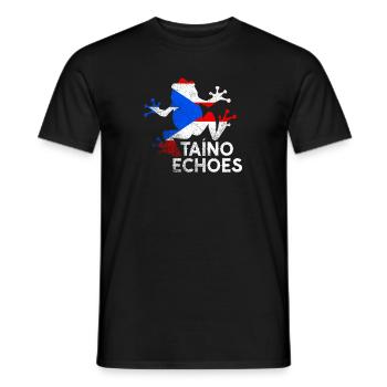 Taíno spiegelt den Stolz seiner karibischen Abstammung wider - Männer T-Shirt - Schwarz - Vorne - AI Model Male 178 light (178cm)