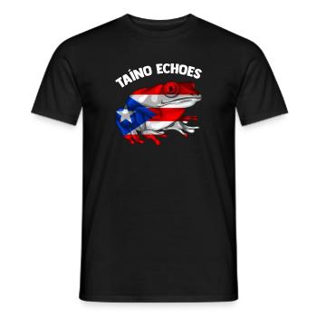 Taíno spiegelt den Stolz seiner karibischen Abstammung wider - Männer T-Shirt - Schwarz - Vorne - AI Model Male 178 light (178cm)