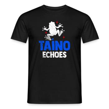 Taíno spiegelt den Stolz seiner karibischen Abstammung wider - Männer T-Shirt - Schwarz - Vorne - AI Model Male 178 light (178cm)