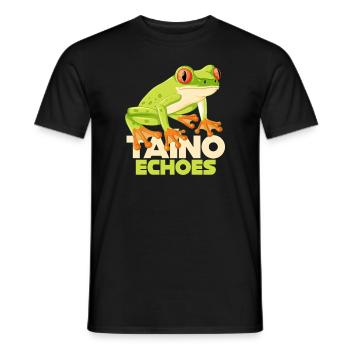 Taíno Echoes Caribbean Ancestry Pride - Men's T-Shirt - black - Front - AI Model Male 178 light (178cm)