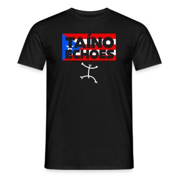 Taíno Echoes Caribbean Ancestry Pride - Men's T-Shirt - black - Front - AI Model Male 178 light (178cm)