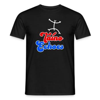 Taíno Echoes Caribbean Ancestry Pride - Men's T-Shirt - black - Front - AI Model Male 178 light (178cm)