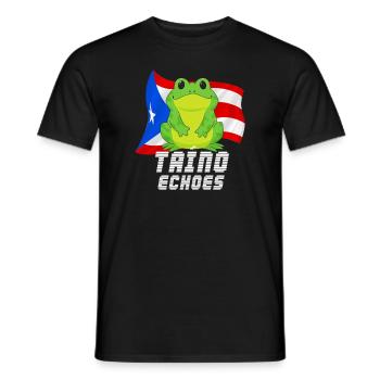 Taíno Echoes Caribbean Ancestry Pride - Men's T-Shirt - black - Front - AI Model Male 178 light (178cm)