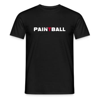 paintball-pain gotcha paintballspieler - Männer T-Shirt - Schwarz - Vorne - AI Model Male 178 light (178cm)