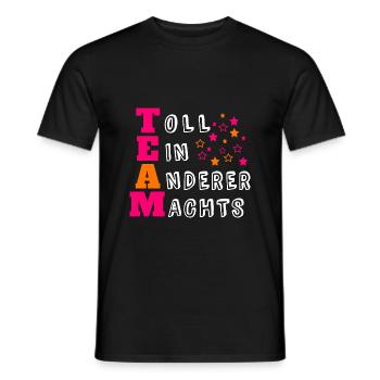 Team - Männer T-Shirt - Schwarz - Vorne - AI Model Male 178 light (178cm)