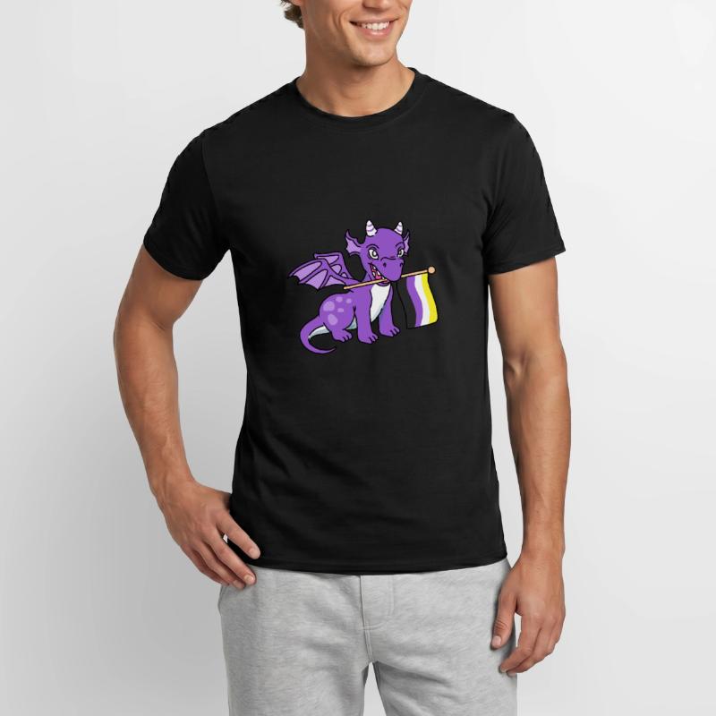 Nonbinary Pride Drache Nonbinary Pride Männer T-Shirt