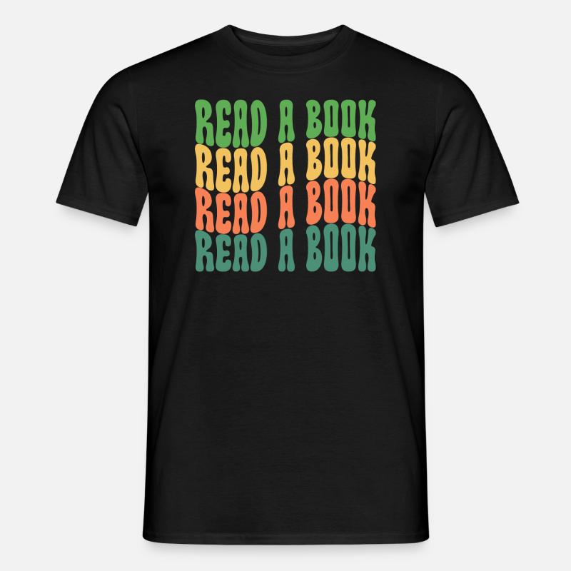 Read a Book - Men’s T-shirt - black