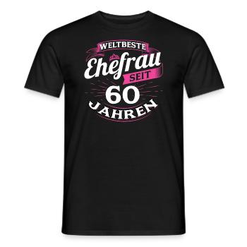 Ehefrau Ehegattin Ehe Frau Geschenk 60 Jahre - Männer T-Shirt - Schwarz - Vorne - AI Model Male 178 light (178cm)
