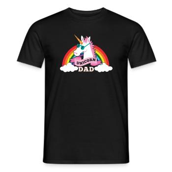 Unicorn Dad - cool sunglasses father - Männer T-Shirt - Schwarz - Vorne - AI Model Male 178 light (178cm)