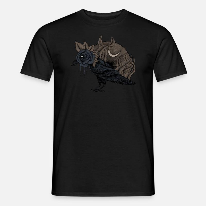 Verlorener Rabe - Männer T-Shirt - Schwarz