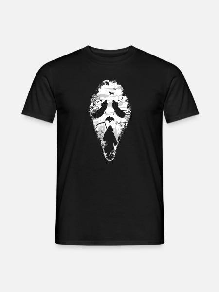 Sensenmann Schrei Scream - Männer T-Shirt - Schwarz