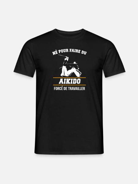 Aïkido Karaté Drôle Cadeau - T-shirt homme - noir