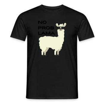 No Problama - Männer T-Shirt - Schwarz - Vorne - AI Model Male 178 light (178cm)