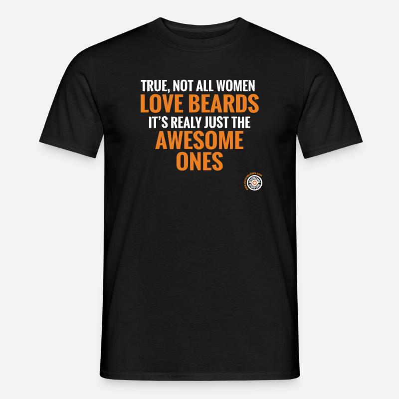 Liebesbärte - Männer T-Shirt - Schwarz