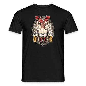 Beer Rehlein - Men's T-Shirt - black - Front - AI Model Male 178 light (178cm)