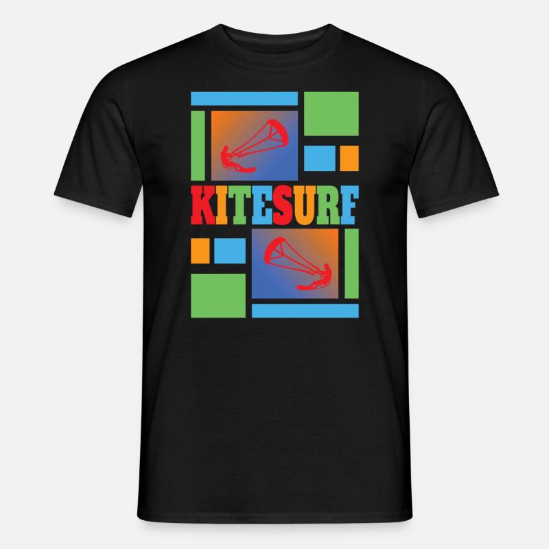 Kite Surfing - Kitesurfen - Kitesurf - Männer T-Shirt - Schwarz