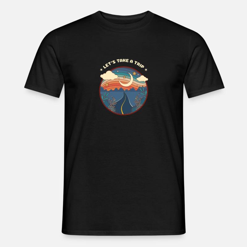 Let's take a trip - Männer T-Shirt - Schwarz