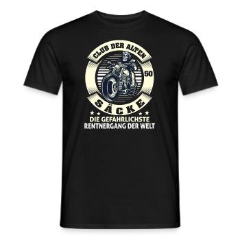 Motorrad Club Der Alten Säcke Witzig 50 Jahre - Männer T-Shirt - Schwarz - Vorne - AI Model Male 178 light (178cm)