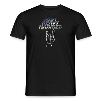 just heavy married - T-shirt homme - noir - Devant - AI Model Male 178 light (178cm)