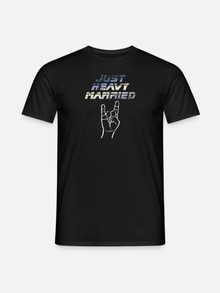 just heavy married - T-shirt homme - noir