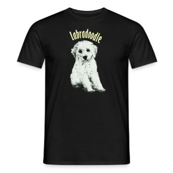 labradoodle - Männer T-Shirt - Schwarz - Vorne - AI Model Male 178 light (178cm)