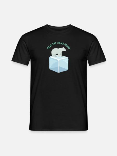 Polar bear - Men's T-Shirt - black