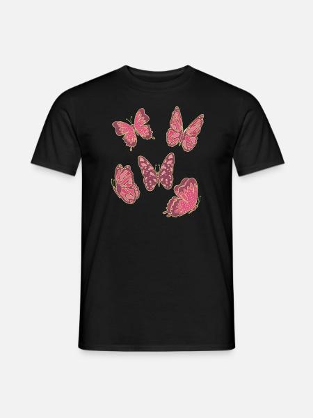 Papillon papillon nature - T-shirt homme - noir
