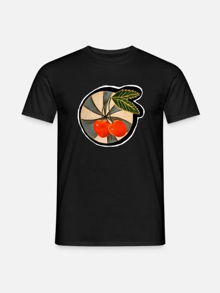 Cherry Retro - Men's T-Shirt - black