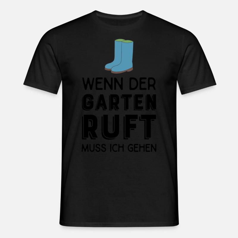 Gartenarbeit - Männer T-Shirt - Schwarz
