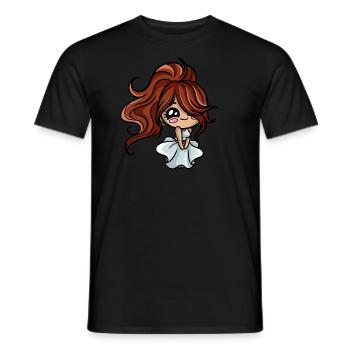 Kawaii Girl - Men's T-Shirt - black - Front - AI Model Male 178 light (178cm)