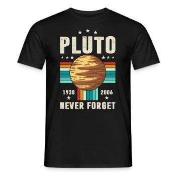 pluto vergiss nie Grafik - Männer T-Shirt - Schwarz - Vorne - AI Model Male 178 light (178cm)