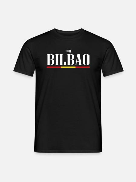 Soy Bilbao Ville Espagne Drapeau - T-shirt homme - noir