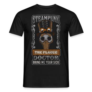 Mechanisch Viktorianisch Zahnräder - Männer T-Shirt - Schwarz - Vorne - AI Model Male 178 light (178cm)