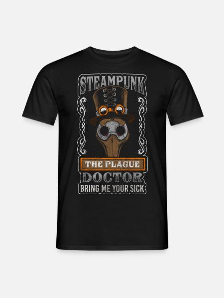 Mechanical Victorian Gears - Men's T-Shirt - black