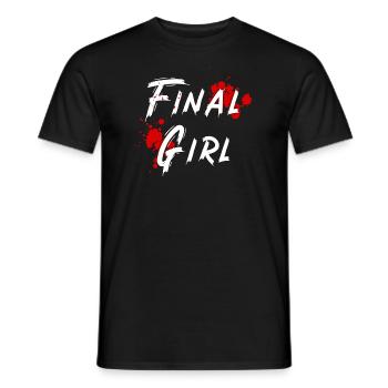 Final Girl Horrorfilm Überlebende - Männer T-Shirt - Schwarz - Vorne - AI Model Male 178 light (178cm)